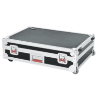 ATA WOOD FLIGHT CASE FOR MIXERS; 20" X 30" X 6"; W/ WHEELS